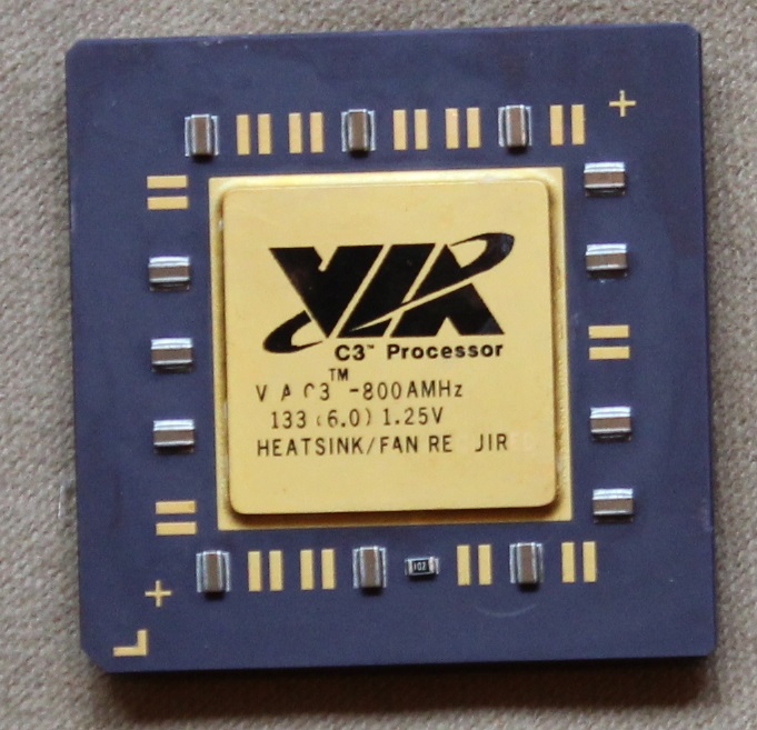 VIA C3-800AMHz [w/capacitors]