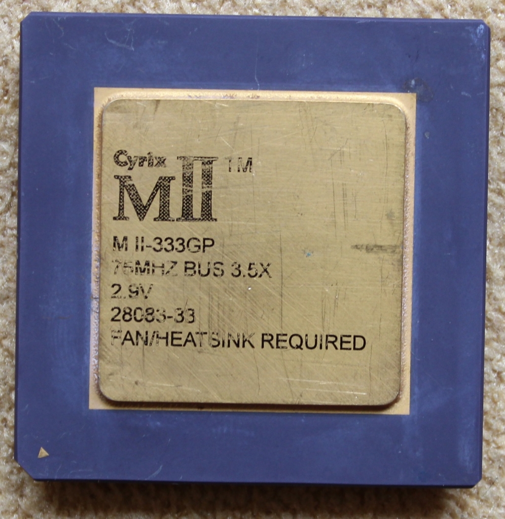 Cyrix MII-333GP [small logo]