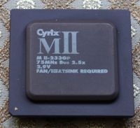 Cyrix MII-233GP [75Mhz bus, black]